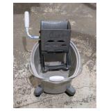 Quicky Rolling Mop Bucket & Wringer Combo - Commercial Style, Clean Condition