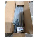 22" side mount drawer slides, two folding l brackets, handle