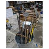 Large Lot Yard & Garden Tools – Shovels, Rakes, Pitchfork, Pickaxe, Sledgehammer, Hoe, Grain Scoop & Ice Scraper