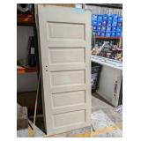 Lot of 7 Vintage Solid Wood 5-Panel Interior Doors – 32"x80" – Architectural Salvage
