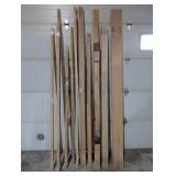 Large Lot of Solid Red Oak Lumber – Multiple Sizes & Lengths Up to 9