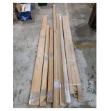 Large Oak Trim & Flooring Lot – Stair Treads, 11