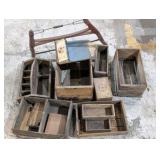 Vintage Wooden Crates, Rustic Tool Boxes, Old Hand Saw & Tobacco Box – Primitive Farmhouse Decor Lot