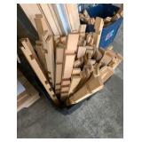 Large Lot Machined Pine Wood Parts – CNC Cut Furniture / Shelving Components – Woodworking Stock