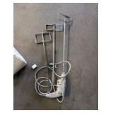 Large Pallet of Ceramic & Porcelain Tile, Trim Pieces, Mortar/Adhesives + Mixing Drill & 3 Paddle Mixers – American Olean, Italian Tile