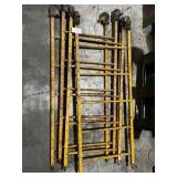 Complete Rolling Scaffold Set - 2 Sections, Casters, Cross Braces & 2 Planks
