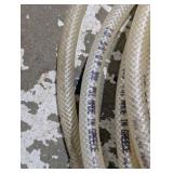 ~200 FT 3/8" Braided Reinforced PVC Hose – 300 PSI Industrial Clear Vinyl Tubing – Air / Water / Pump Line