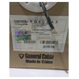 1000FT Pull Box RG6 Coax Cable – Carol Brand General Cable – 100% FlexFoil Bonded / 60% Aluminum Braid – Black CATV Coax