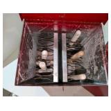(2) Advance Quality Products Metal Paint Brush Keeper Boxes – Holds 10 Brushes Each – Locking Latch – Painter Storage