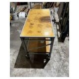 Heavy-Duty Rolling Work Table w/ Bottom Shelf & Locking Casters - 24" x 48"
