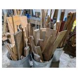 Large Wood Shop Cleanout Lot – Hardwood, Dowels, Trim, Stair Treads, Plywood & Assorted Lumber