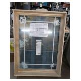 Pair of Andersen 400 Series Casement Windows - 32 13/32" x 44 1/16" - Low-E SmartSun Argon - White/ Wood Interior Grilles