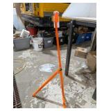 HTC Pedestal Material Roller Stand – Adjustable to ~45" – USA Made – Drywall / Sheet Metal / Lumber Support