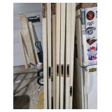 Lot of 7 Vintage Solid Wood 5-Panel Interior Doors – 32"x80" – Architectural Salvage