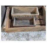 Vintage Wooden Crates, Rustic Tool Boxes, Old Hand Saw & Tobacco Box – Primitive Farmhouse Decor Lot