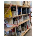 Huge Shop Paint & Finishing Supply Lot – ~150 Gallons Paint, Stain, Sealers, Solvents, Mineral Spirits, Lacquer Thinner, Spray Paint & More