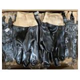 NEW Lot of 24 Pairs PVC Coated Industrial Work Gloves – Heavy Duty Grip – Shop, Mechanic, Construction, Farm