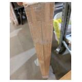 Lot of 5 Jeld-Wen Wood Transom Windows - 28" x 15" - 3 Pane Glass Inserts