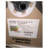 1000FT Pull Box RG6 Coax Cable – Carol Brand General Cable – 100% FlexFoil Bonded / 60% Aluminum Braid – Black CATV Coax