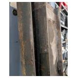 Heavy Duty Steel I-Beam Sections – (2) Structural Beams – Approx. 64" Long – Great for Welding, Fabrication, Trailer Builds, Shop Projects