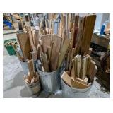 Large Wood Shop Cleanout Lot – Hardwood, Dowels, Trim, Stair Treads, Plywood & Assorted Lumber