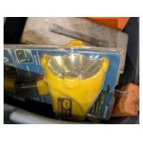 Stihl Chainsaw Parts & Chain Lot – Multiple Chains, Sharpeners, Parts, Case & Spotlight