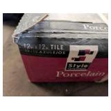 Large Pallet of Ceramic & Porcelain Tile, Trim Pieces, Mortar/Adhesives + Mixing Drill & 3 Paddle Mixers – American Olean, Italian Tile