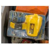 Stihl Chainsaw Parts & Chain Lot – Multiple Chains, Sharpeners, Parts, Case & Spotlight