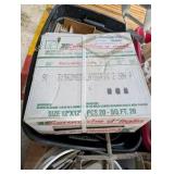 Large Pallet of Ceramic & Porcelain Tile, Trim Pieces, Mortar/Adhesives + Mixing Drill & 3 Paddle Mixers – American Olean, Italian Tile