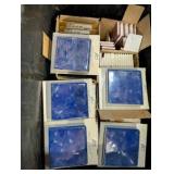 Large Pallet of Ceramic & Porcelain Tile, Trim Pieces, Mortar/Adhesives + Mixing Drill & 3 Paddle Mixers – American Olean, Italian Tile