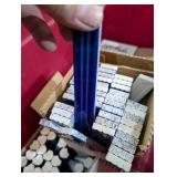 Large Pallet of Ceramic & Porcelain Tile, Trim Pieces, Mortar/Adhesives + Mixing Drill & 3 Paddle Mixers – American Olean, Italian Tile