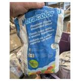 Large Pallet of Ceramic & Porcelain Tile, Trim Pieces, Mortar/Adhesives + Mixing Drill & 3 Paddle Mixers – American Olean, Italian Tile