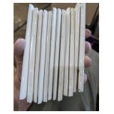 Large Pallet of Ceramic & Porcelain Tile, Trim Pieces, Mortar/Adhesives + Mixing Drill & 3 Paddle Mixers – American Olean, Italian Tile