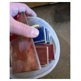 Large Pallet of Ceramic & Porcelain Tile, Trim Pieces, Mortar/Adhesives + Mixing Drill & 3 Paddle Mixers – American Olean, Italian Tile