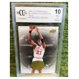 2009–10 Upper Deck MJ Legacy Collection Gold Michael Jordan # 72, Michael Jordan BCCG graded 10 Chicago Bulls
