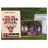 95-96 Chicago Bulls Upper Deck 22kt Gold 72 Victories LTD -10000 Michael Jordan