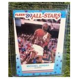 1989 Fleer All Stars Sticker #3 Michael Jordan Chicago Bulls