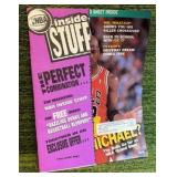 MICHAEL JORDAN 1993 INSIDE STUFF MAGAZINE W/FLEER NBA CARD SHEET