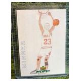 1999-00 Upper Deck MVP Draw Your Own Trading Card Michael Jordan #W4 Chicago Bulls
