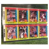 1990 SI FOR KIDS MCDONALDS MICHAEL JORDAN RARE UNCUT 2 ROWS CHICAGO BULLS