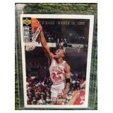 1994-95 Collectors Choice “He’s Back March 19, 1995” Stamped Gold Michael Jordan