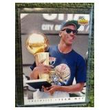 1992-93 Upper Deck Basketball Michael Jordan Checklist Team MVP Card #TM1