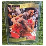 1997 Upper Deck Memorable Moments Michael Jordan Card #1 of 10 Gold Foil