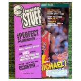 1993 Michael Jordan Cover NBA Inside Stuff Magazine Vol. 1 #4 With Fleer Cards