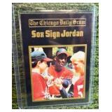 1992 The Chicago Daily Gram Michael Jordan Sox Sign Jordan