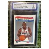 1991 Hoops Michael Jordan #579 USA Basketball Graded 9 MINT