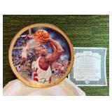 MICHAEL JORDAN BRADFORD EXCHANGE UPPER DECK "THE COMEBACK" W COA PLATE