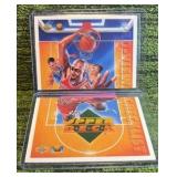 1993 94 Upper Deck Pro View 3d Checklist Michael Jordan 2 set card #109 & #110  Chicago Bulls