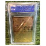 1998 Fleer 23KT Gold Michael Jordan 1986 Rookie Red White Blue Border graded GEM – MT10