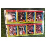1990 SI FOR KIDS MCDONALDS MICHAEL JORDAN RARE UNCUT 2 ROWS CHICAGO BULLS